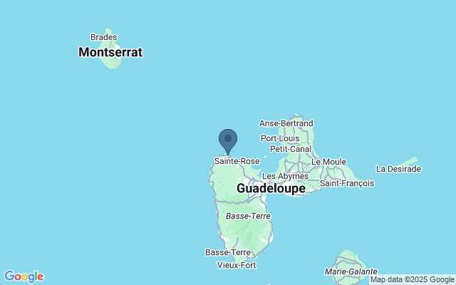 Kaart met locatie Grand Cul de Sac Marin Nature Reserve